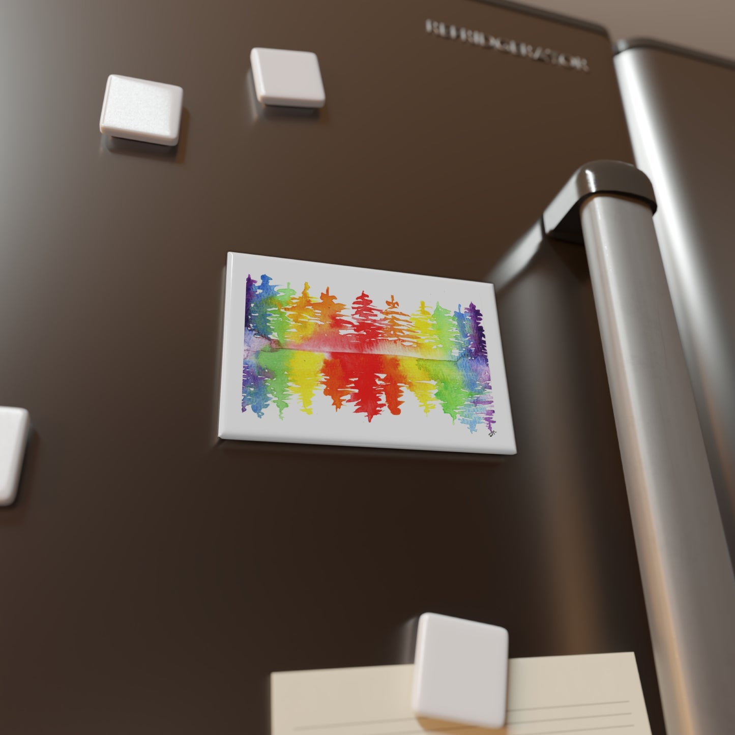 Vibrant Rainbow Forest Magnets - Set of 1 & 10 Pcs