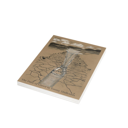 "The Price of Greed" by Emmy Mullennix Postcard Bundles (envelopes not included)