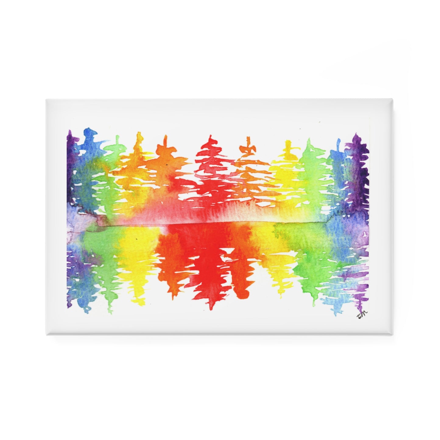 Vibrant Rainbow Forest Magnets - Set of 1 & 10 Pcs